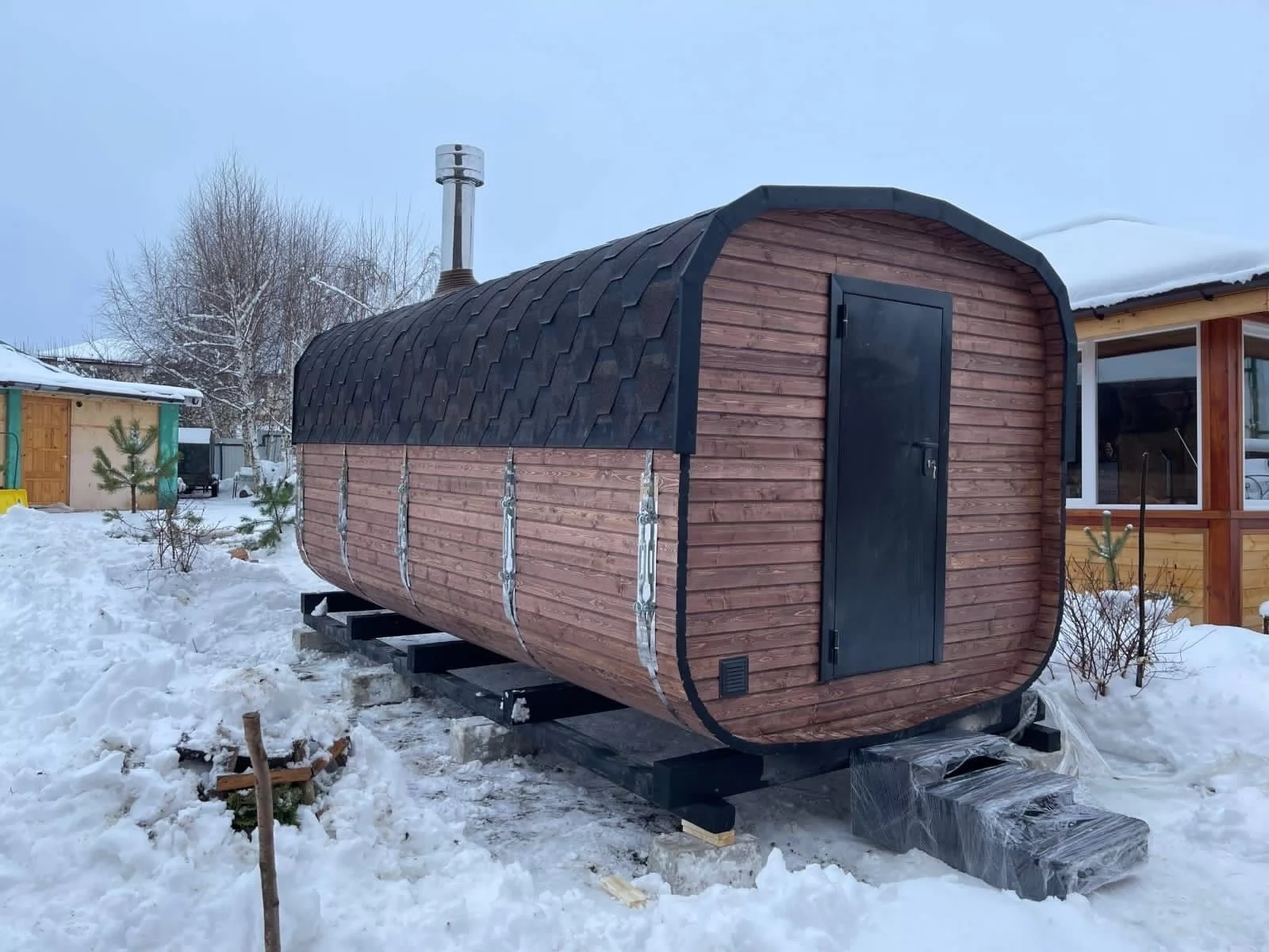 Подходит ли квадро баня для зимы